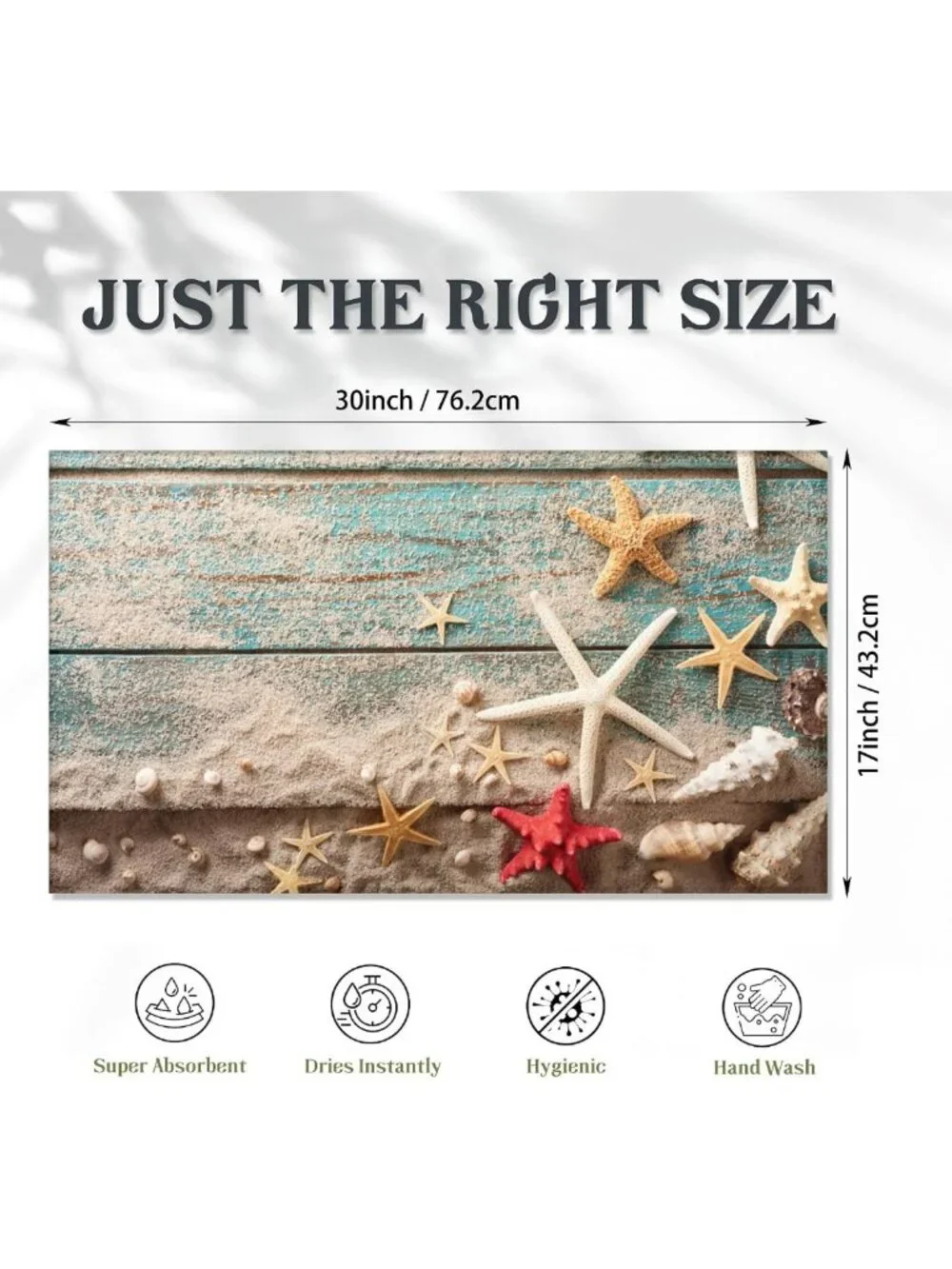 Beach Seashell Starfish Doormat 17